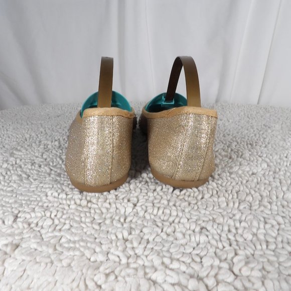 Style & Co. Gold with Sparkles  Flats Women's Shoes Size 6M - Picture 3 of 9